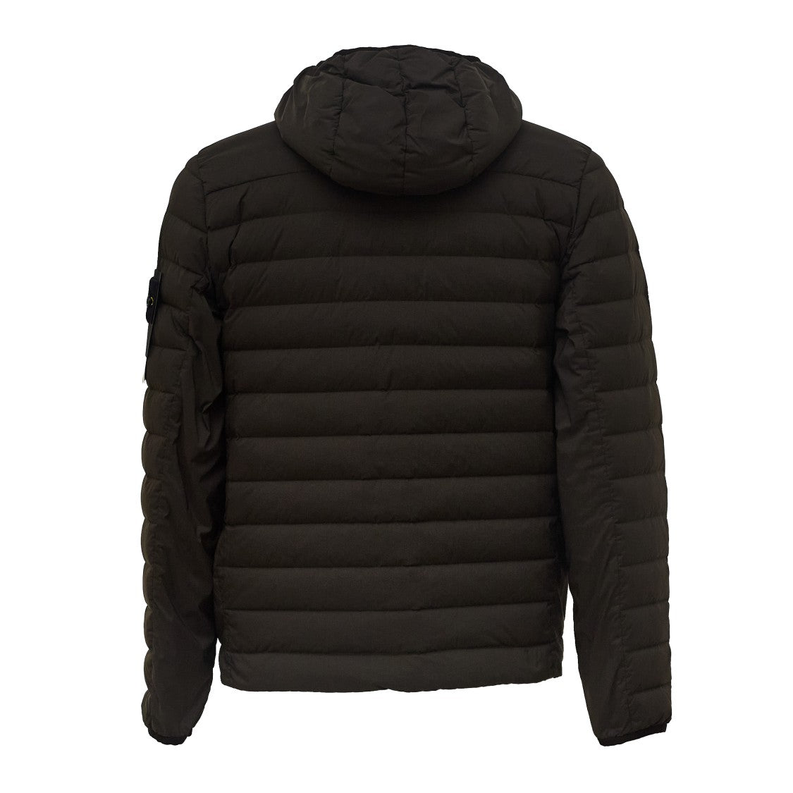 Stone Island Seamless Nylon Down Jacket With Padded Hood