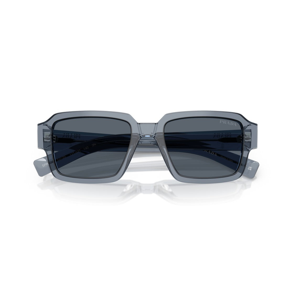 Prada Rectangular Acetate Sunglasses With Dark Tinted Lenses