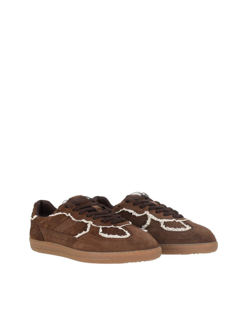 Alohas Chocolate Tb.490 Crochet Leather Sneakers