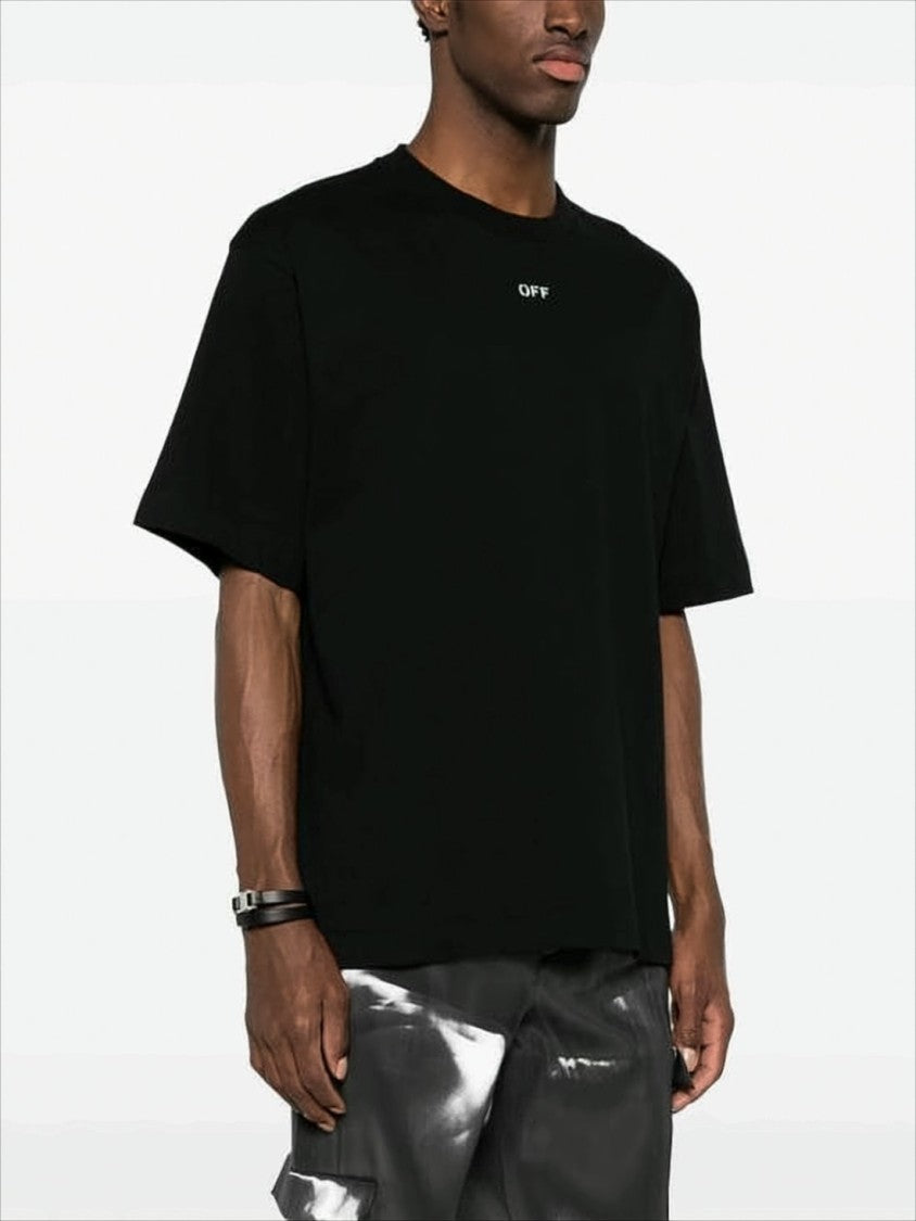 Off-White Relaxed-Fit Black T-Shirt With Minimalist Logo