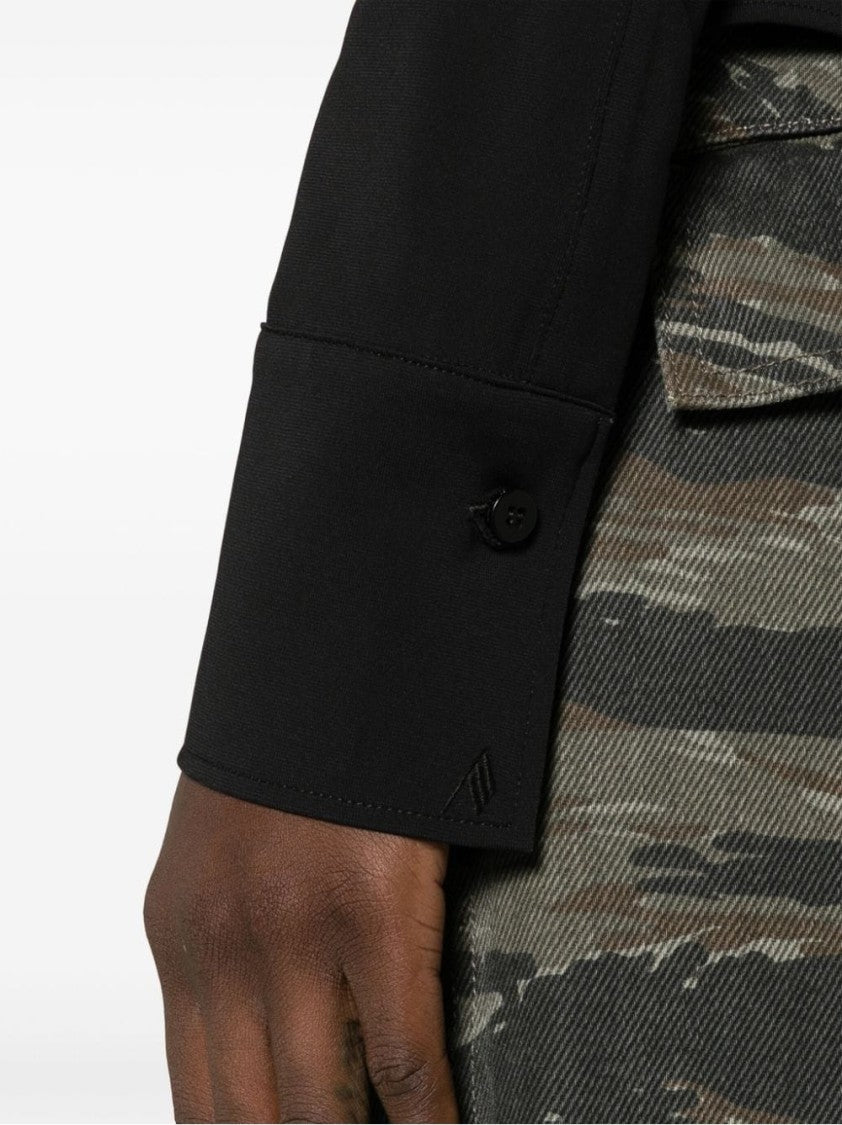 The Attico Elton Collar Long Sleeve Shirt