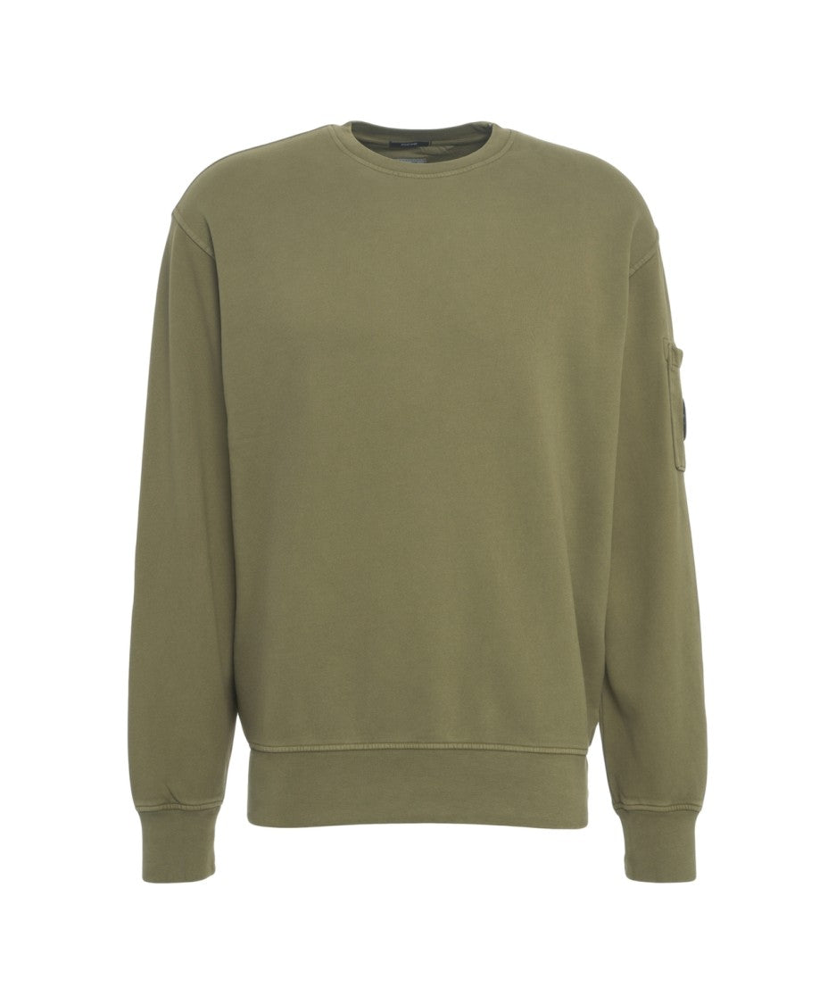 C.P. Company Olive Crew Neck Sweatshirt