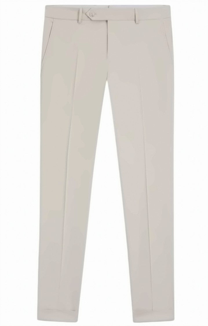 Boss Beige Genius Tu Buttoned Trousers