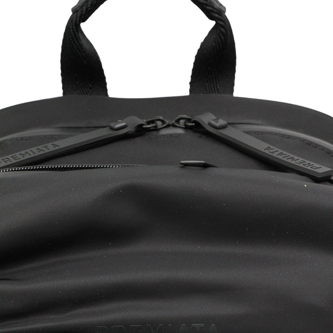 Premiata Matte Black Backpack With Padded Straps