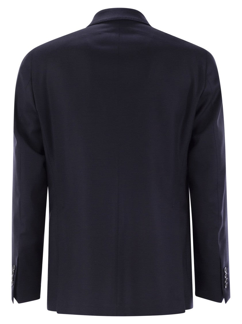 Tagliatore Double-Breasted Virgin Wool Jacket