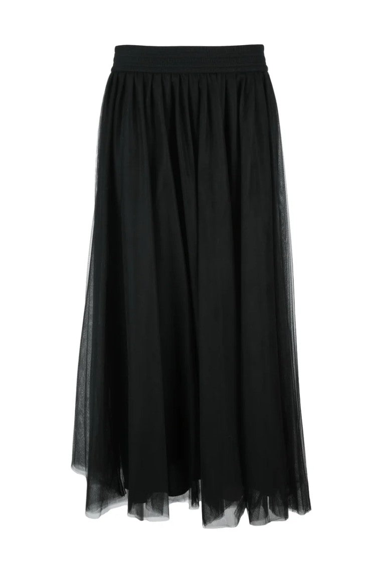 Fabiana Filippi Long Tulle Skirt - Black