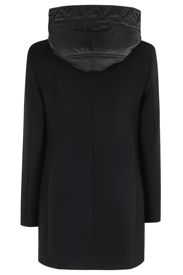 Fay Cap-Style Hooded Coat With Innovative Closure