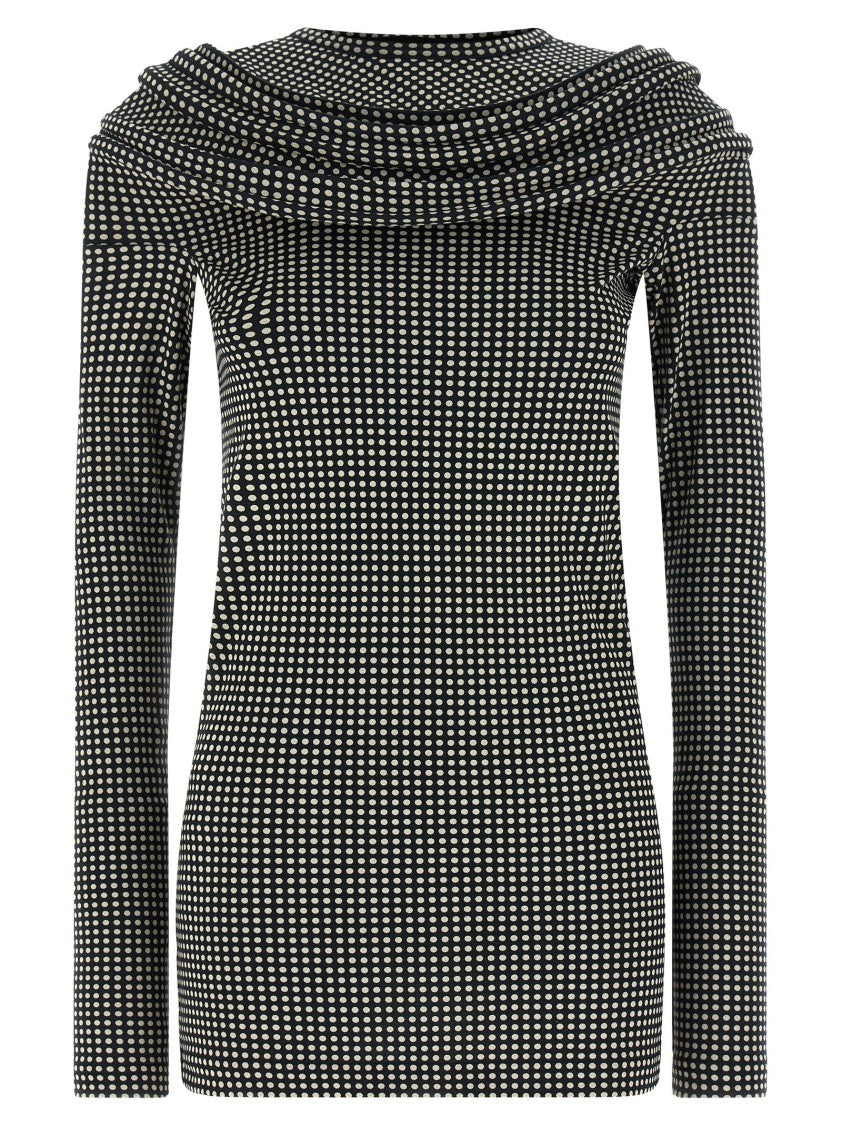 Junya Watanabe Sculptural Black Mini Dress With Inner Wire Top