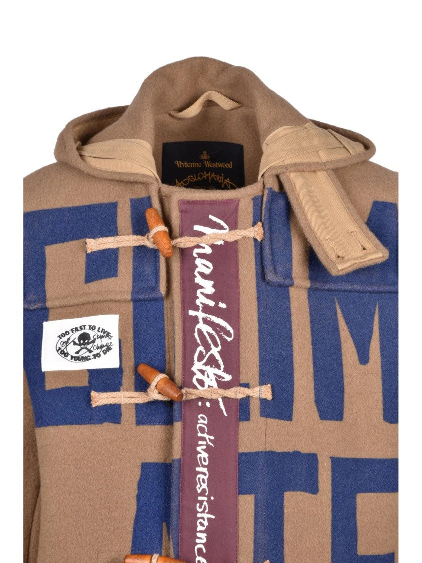 Vivienne Westwood Anglomania Beige Wool-Blend Montgomery Coat
