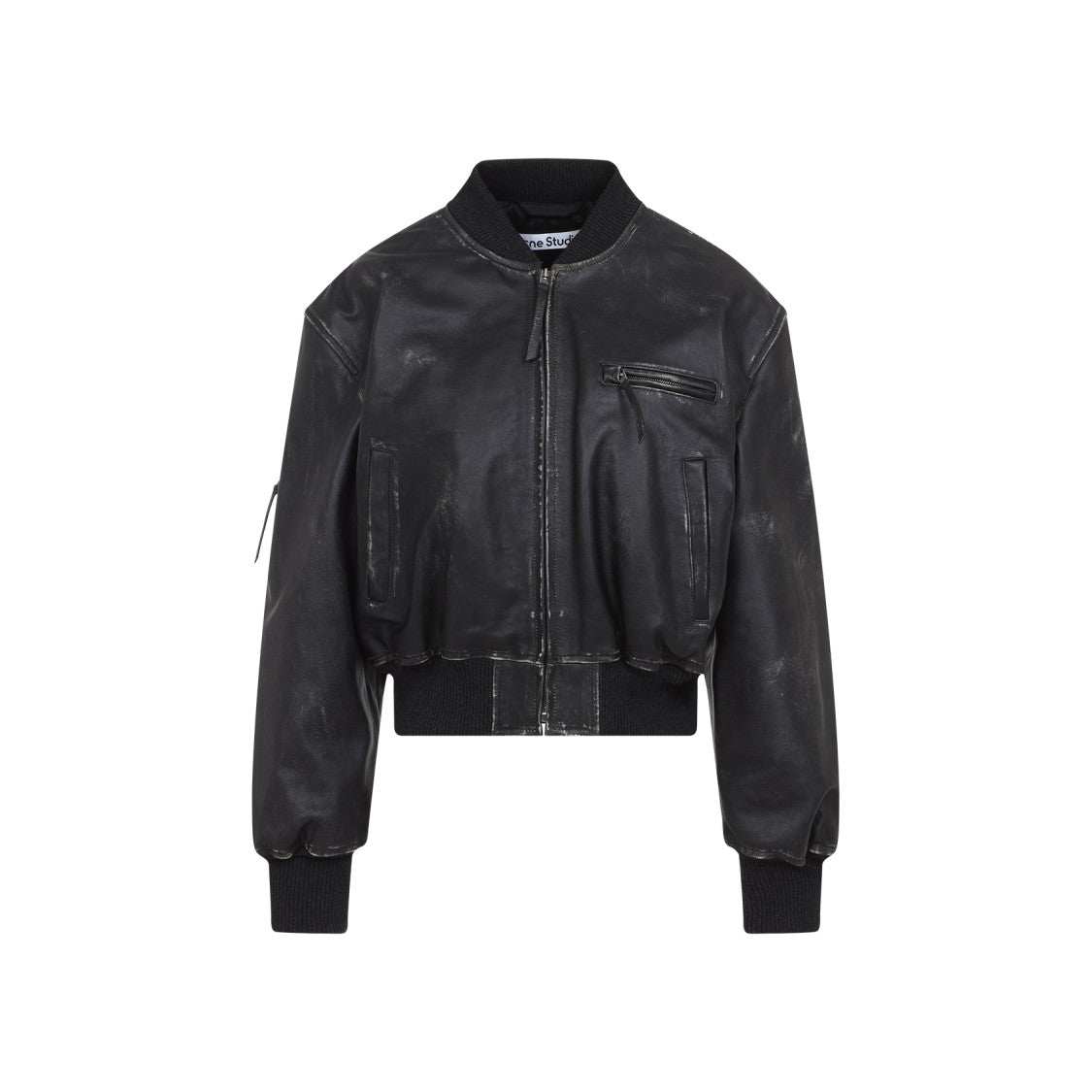 Acne Studios Vintage Black Cow Leather Jacket