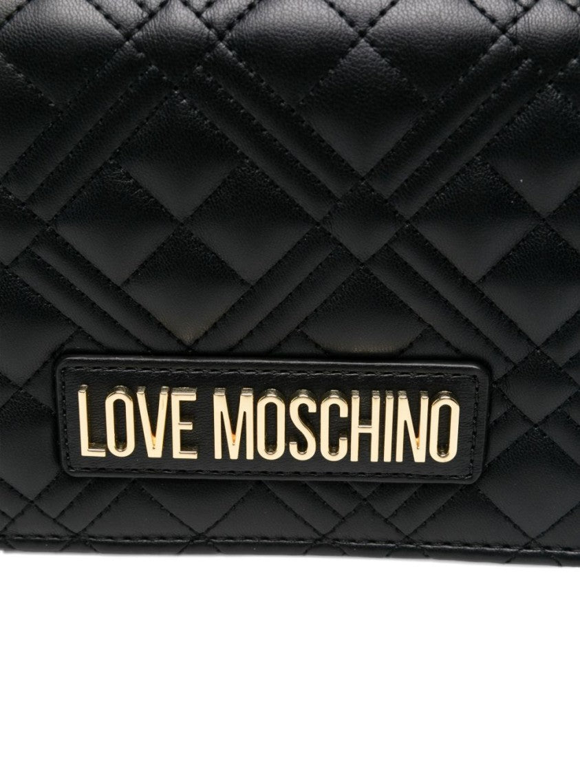 Love Moschino Quilted Black Shoulder Bag