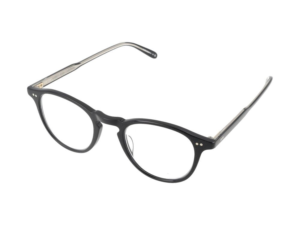 Garrett Leight Round Metallic Accent Acetate Optical Glasses