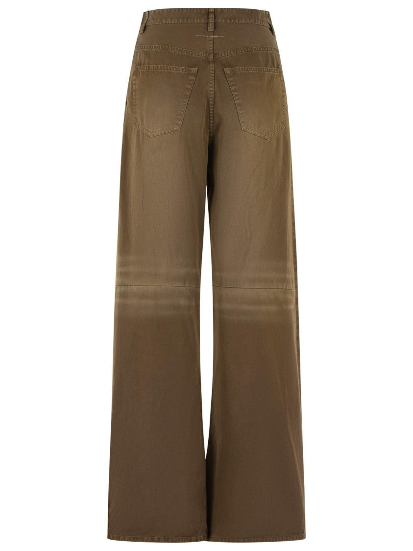 Mm6 By Maison Margiela Brown Denim Jeans