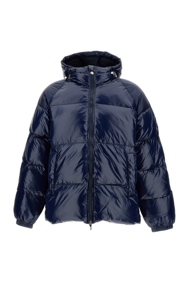 Pyrenex Blue Insulated Quilted Down Bomber Jacket