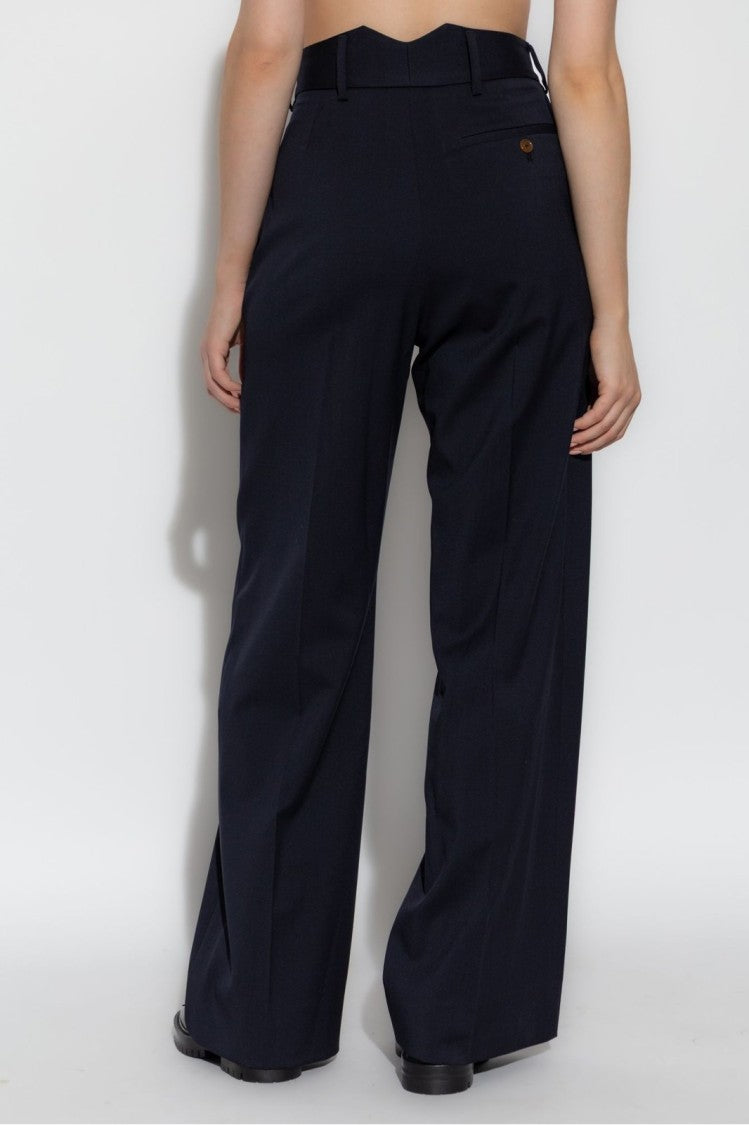 Vivienne Westwood High-Waisted Wide-Leg Trousers With Tailored Fit
