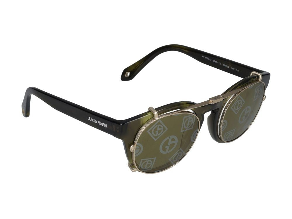 Giorgio Armani Sunglasses 0Ar8190u 59871W Striped Green 48/22/145