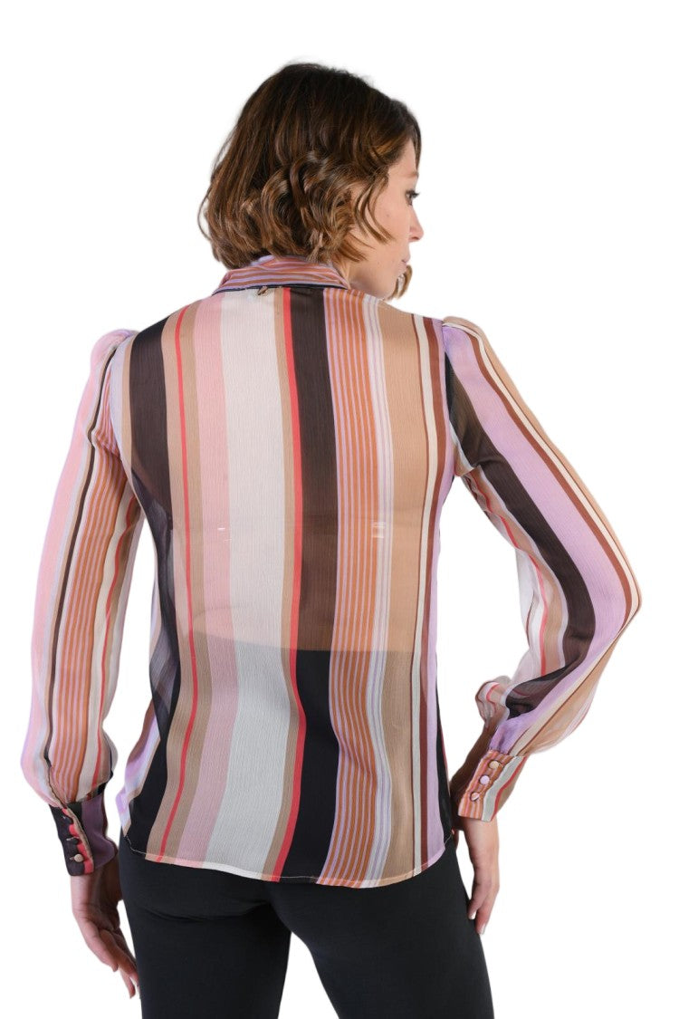 Liu Jo Multicolour Crepone Shirt Liujo Branded Shirt