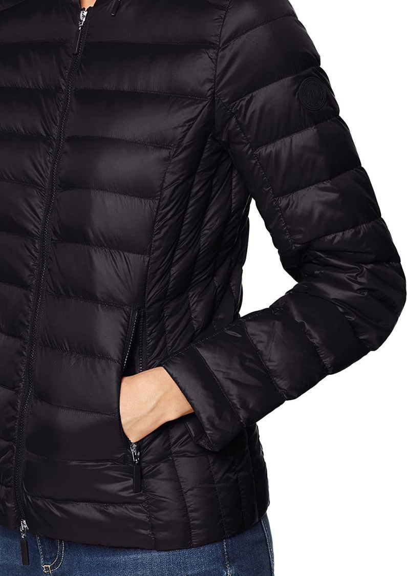 Armani Exchange Quilted Lightweight Jacket Stand Collar Zip