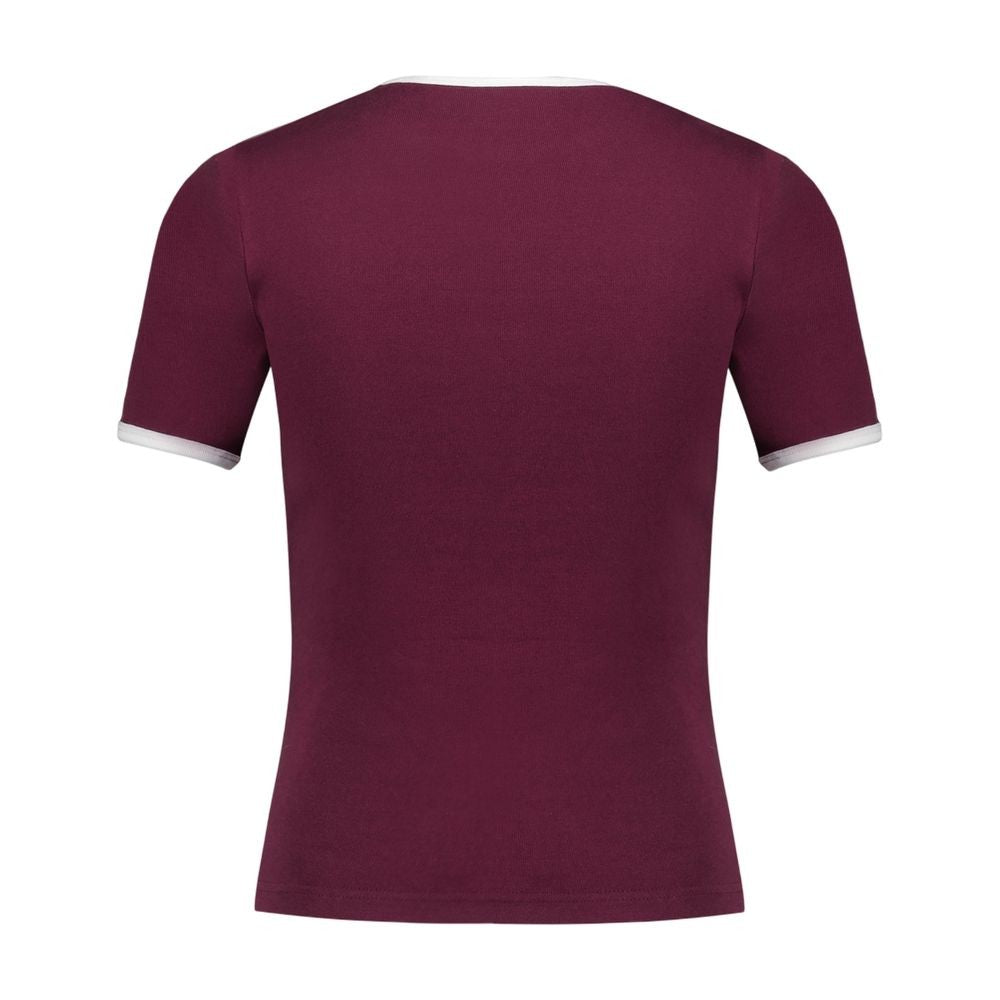 Courrèges Signature T-Shirt - Cotton - Burgundy