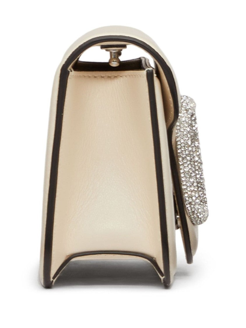Valentino Garavani Structured Rectangular Bag With Large Logo Emblem