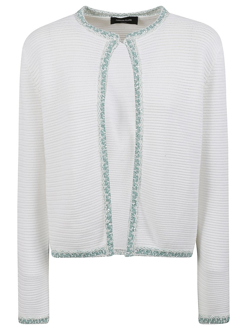 Fabiana Filippi Textured Knit Cropped Sweater