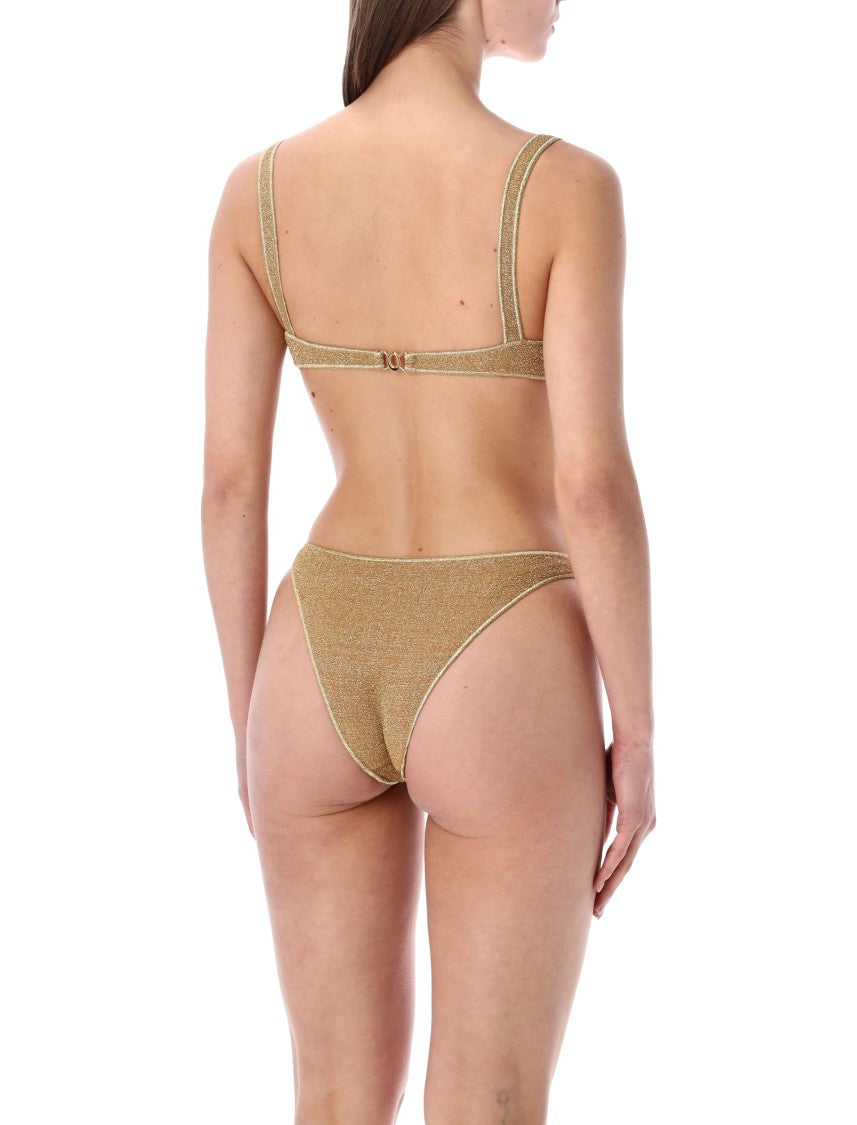 Oséree Lumiere Balconette Lurex Bikini Top Set
