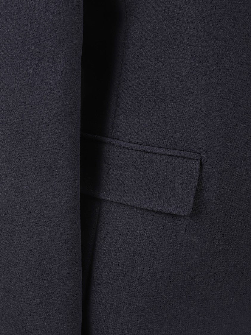 Max Mara Tailored Blue Jacket With Notch Lapel