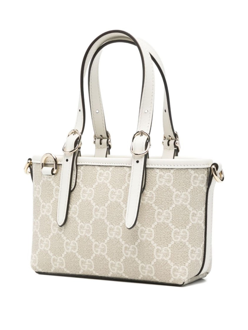 Gucci Compact Handbag With Beige Monogram