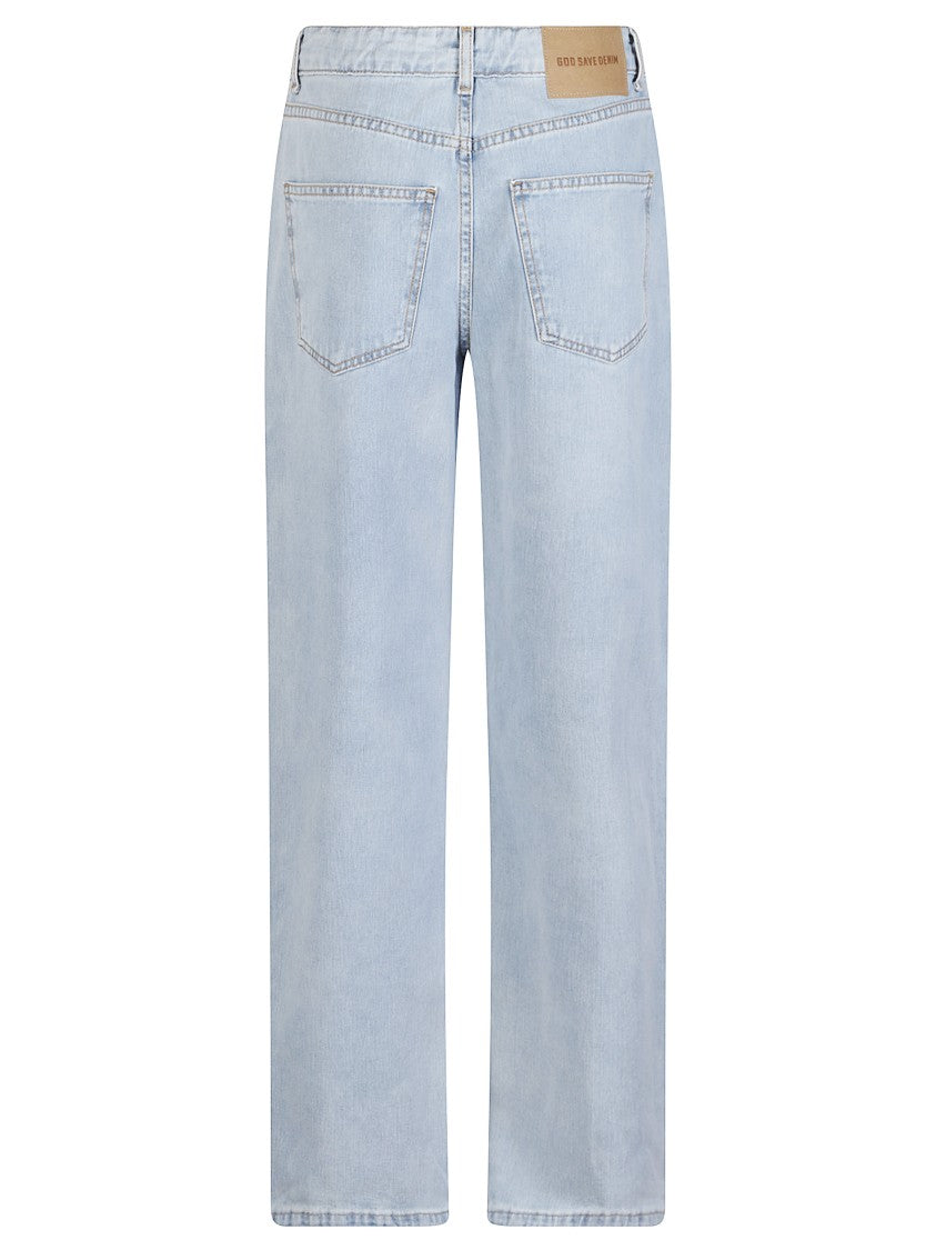 God Save Denim Naiadi Light-Wash Denim Jeans