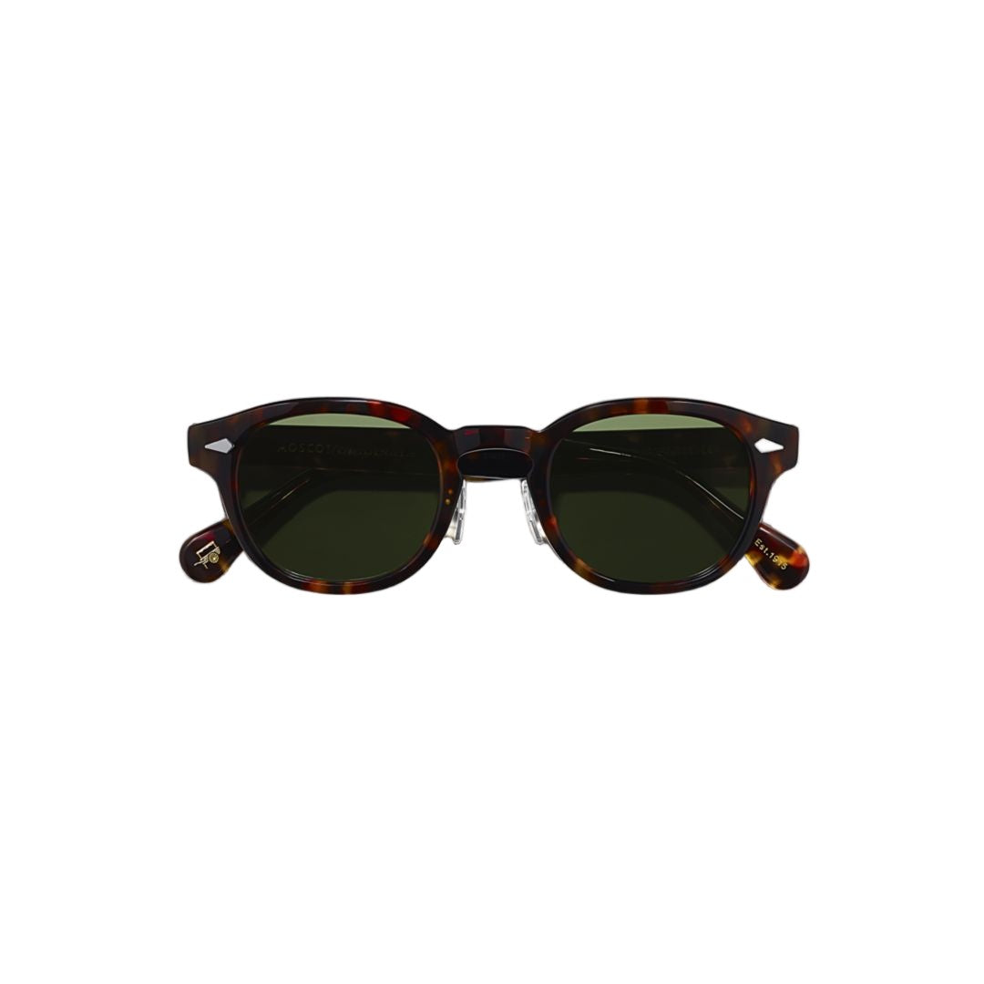 Moscot Or-Lem-S Lemtosh Sun Round Tortoiseshell Acetate Sunglasses