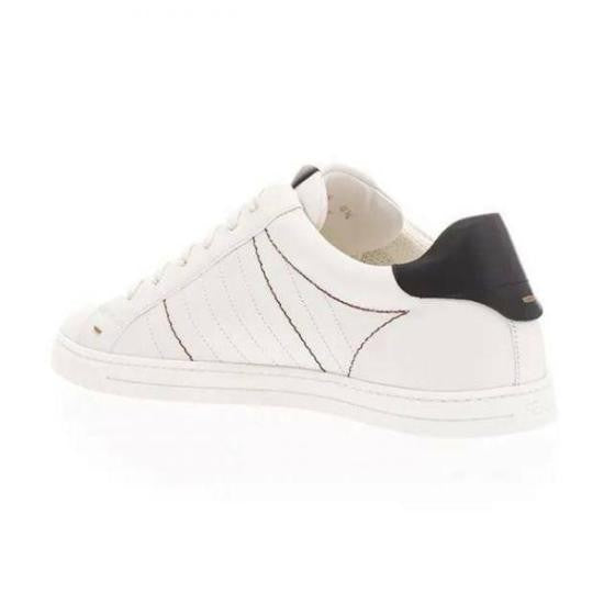 Fendi White Leather Sneakers