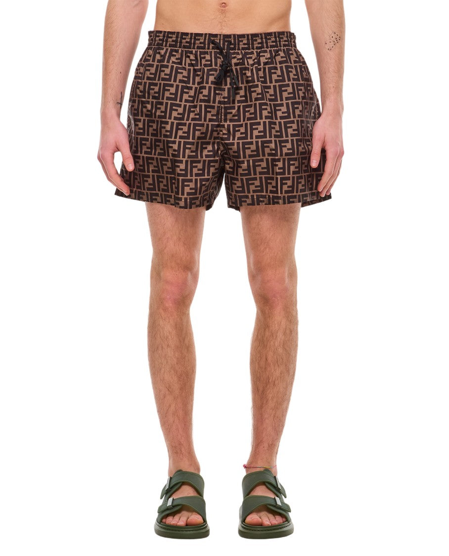 Fendi Ff Allover Swimshort