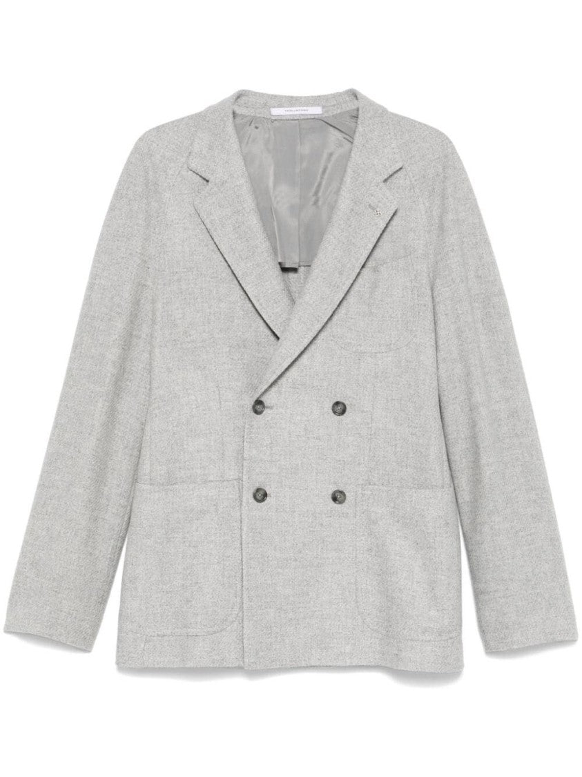 Tagliatore Double-Breasted Tailored Wool Blend Jacket