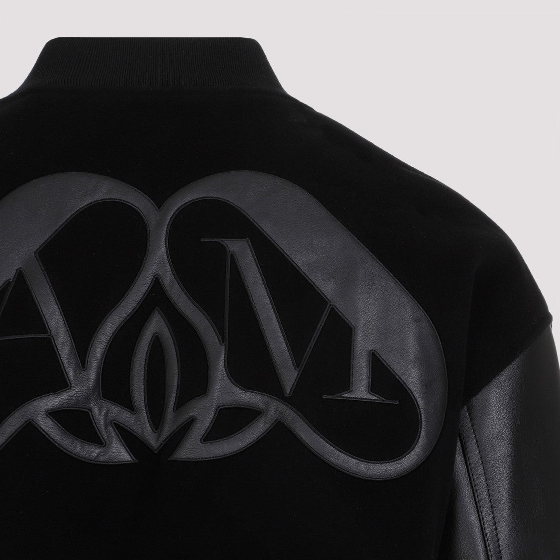 Alexander Mcqueen Black Calf Leather Jacket