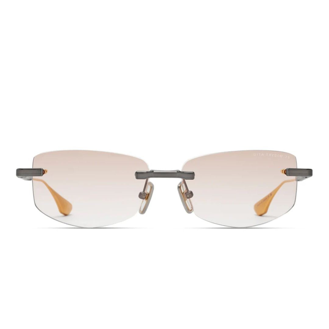 Dita Trysim.75 Rimless Sunglasses With Rectangular Gradient Lenses