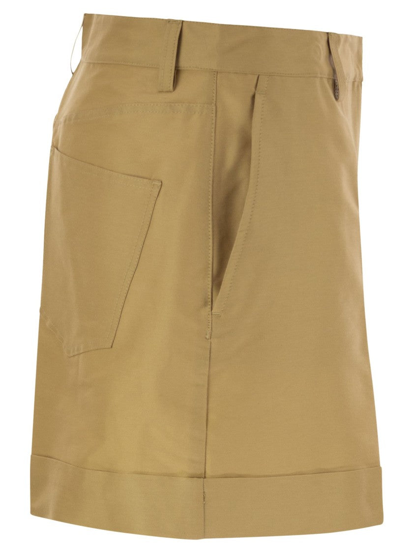 Mvp Wardrobe Cotton And Silk Bermuda Shorts