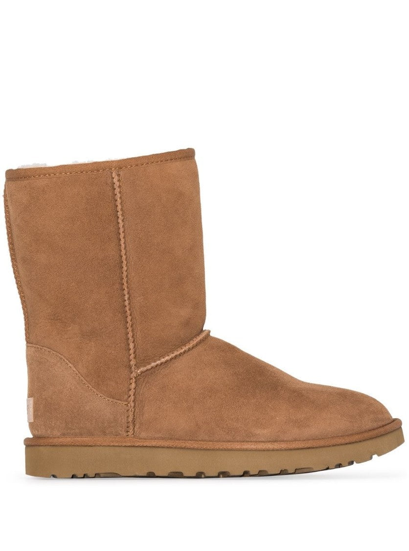 Ugg Mid-Height Leather Boots With Suede Finish
