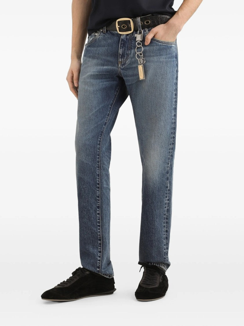 Dolce & Gabbana Classic Straight-Leg Jeans With Subtle Stretch
