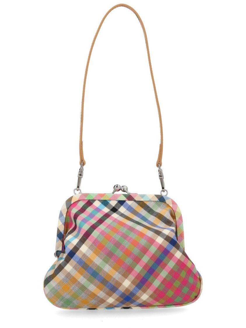 Vivienne Westwood Multicolor Vivienne's Plaid Wool Clutch Bag