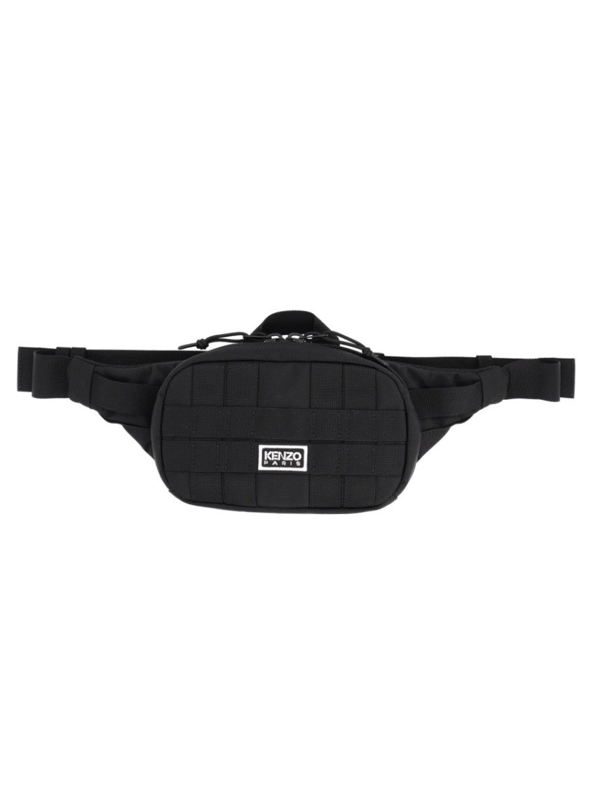 Kenzo Black Explorer Grid Pouch