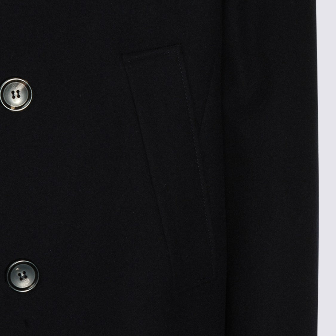 Canali Double-Breasted Peacoat With Wide Lapels And Timeless Design