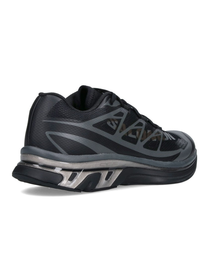 Mm6 By Maison Margiela Minimalist Black Sneakers With Geometric Accents