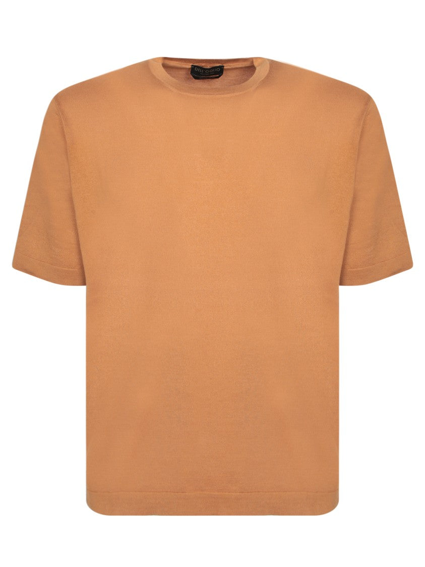 Dell'oglio Burnt Hue Cotton T-Shirt