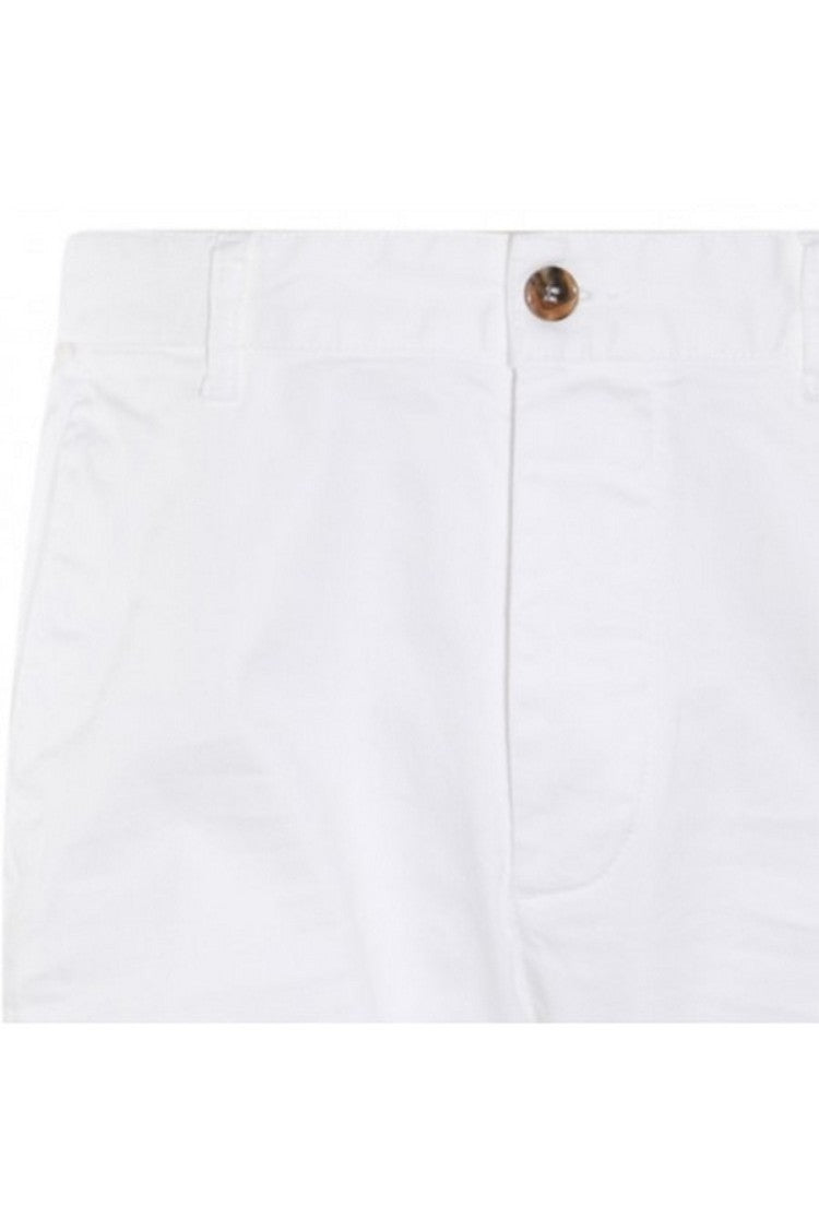 Dsquared2 Tailored White Trousers Crafted From Cotton-Elastan Blend