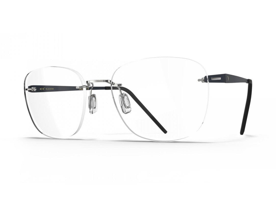 Blackfin Black Aero Loop Rimless Titanium Glasses