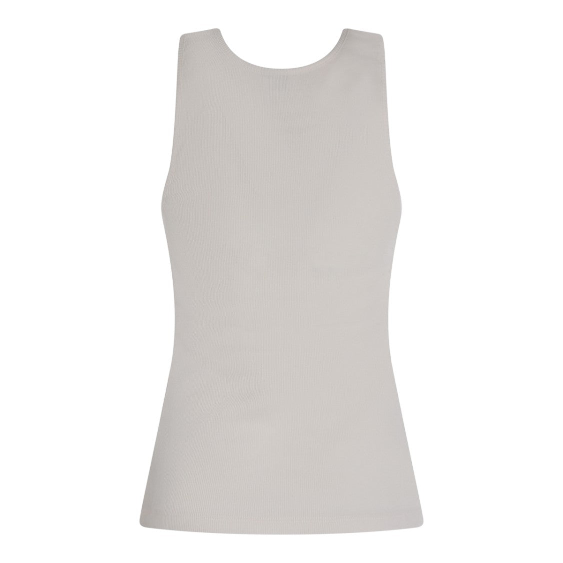 Saint Laurent Natural Cotton Logo Top