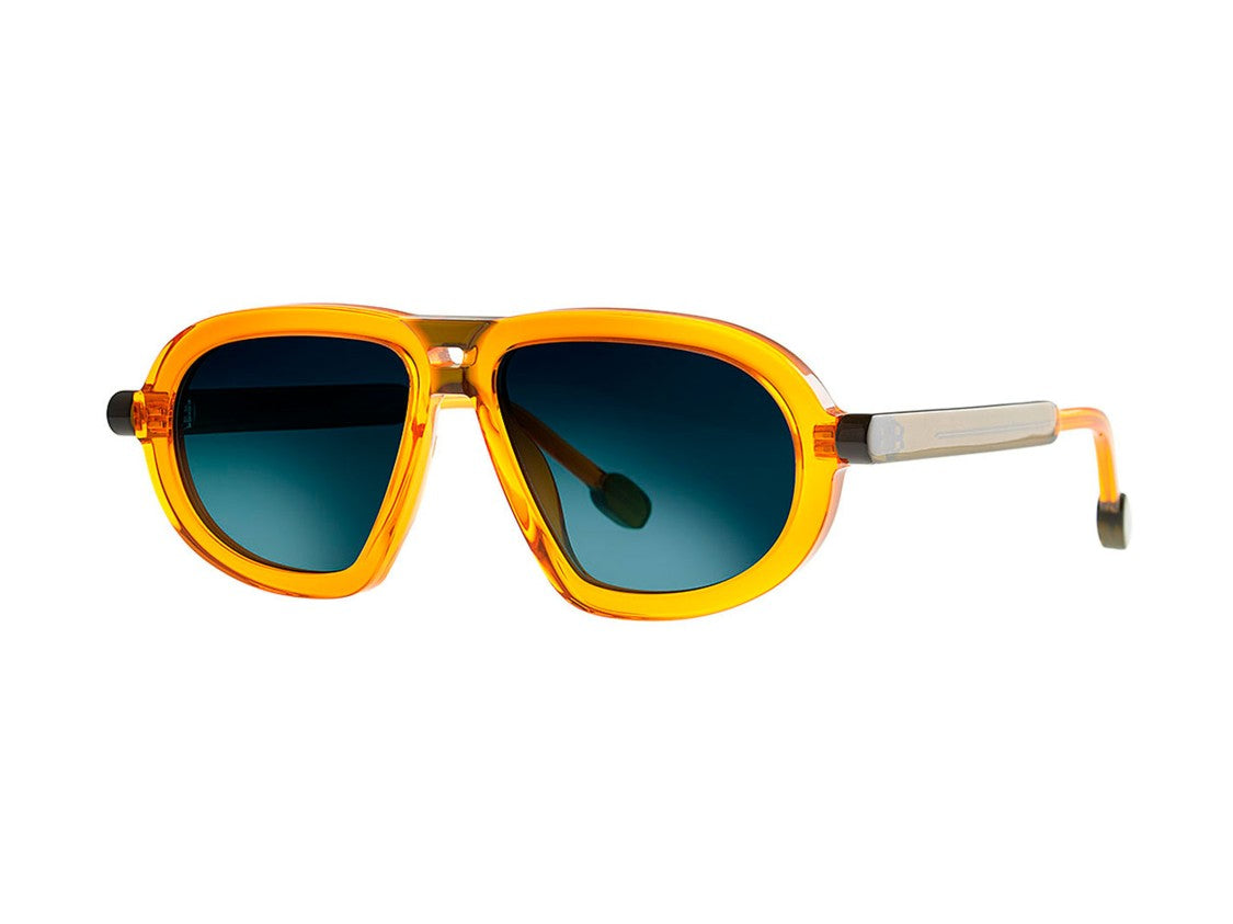 Theo Lolly Amber Oversized Square Acetate Sunglasses