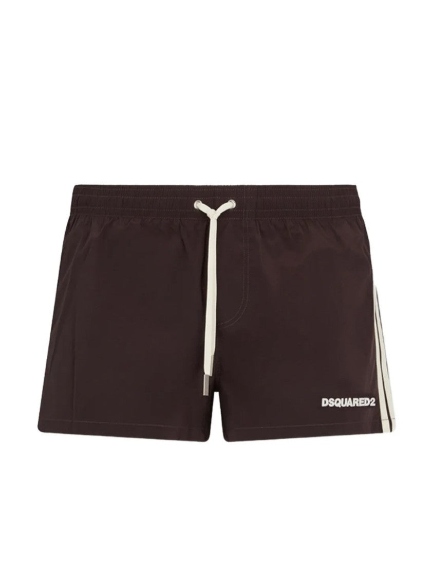 Dsquared2 Logo Boxer Midi Swim Shorts