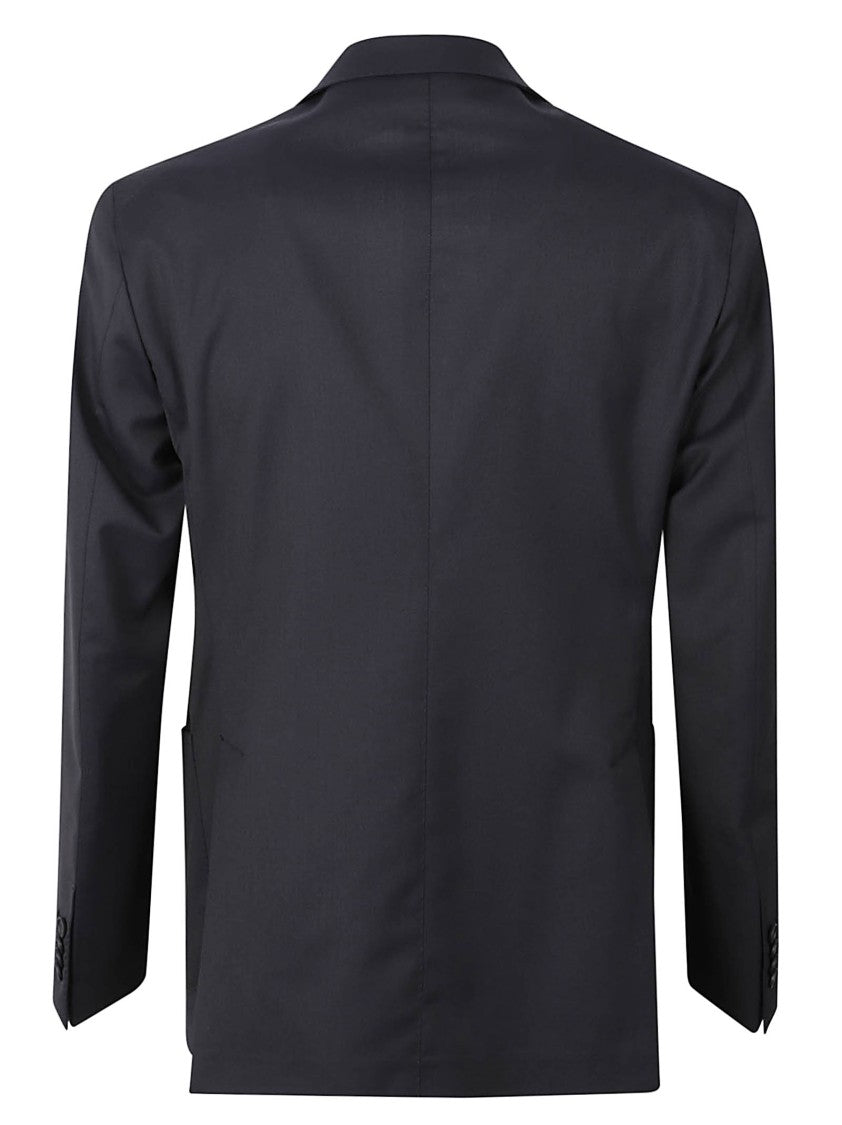 Tagliatore Structured Notch Lapel Wool Blazer With Trousers