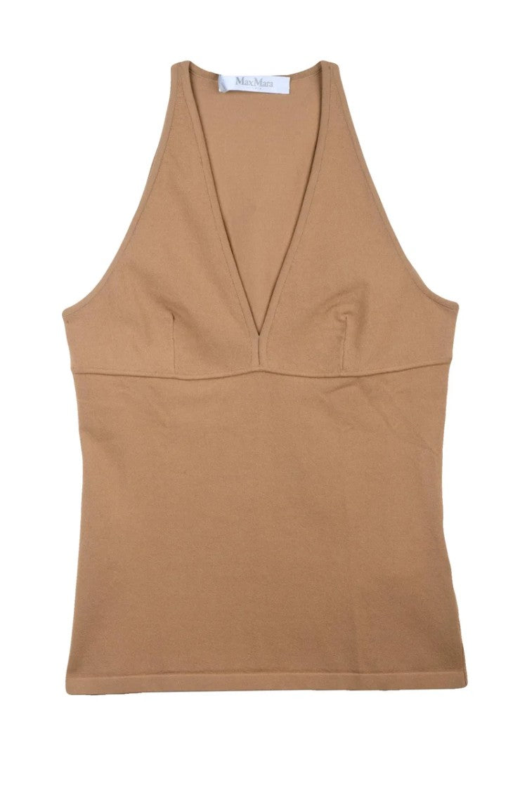 Max Mara Viscose Top - Camel